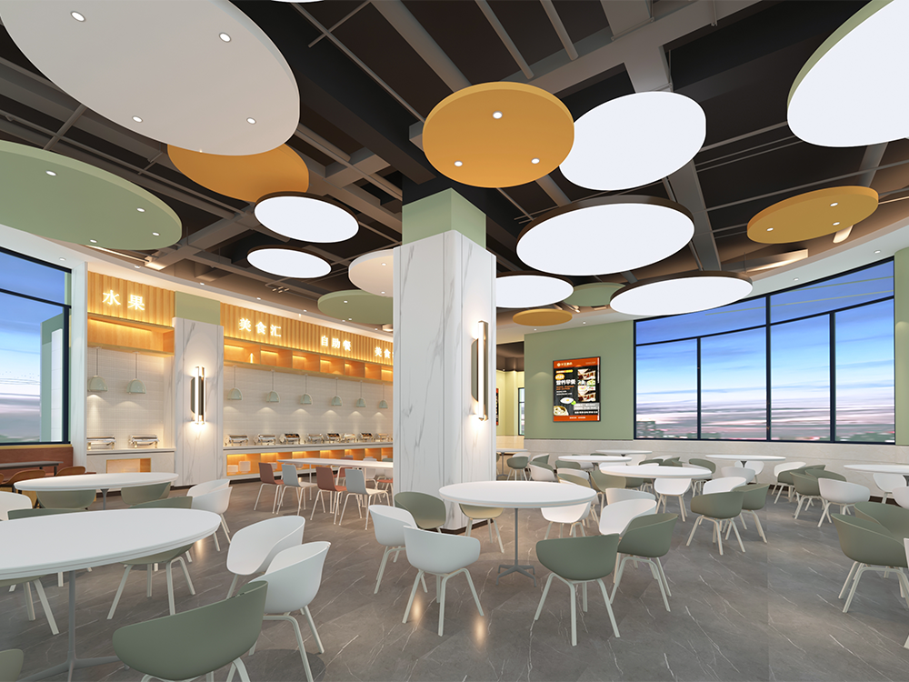 干部餐厅效果图