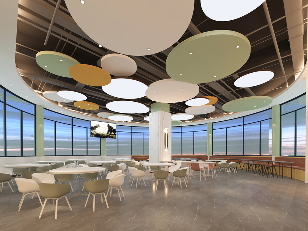 干部餐厅效果图